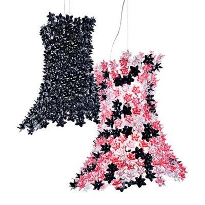 KARTELL Suspension Bloom plastique rose noir / H 70 cm - 