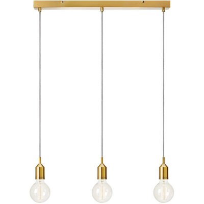 MARKSLOJD Suspension Bronx M&eacute;tal Bronze 3 ampoules 160cm - Bronze