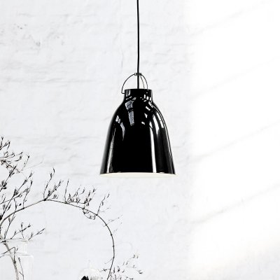 FRITZ HANSEN Suspension Caravaggio Medium m&eacute;tal noir / &Oslash; 25,7 cm - Lightyears