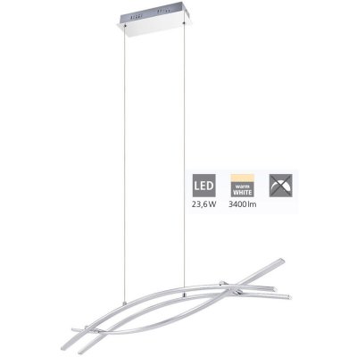 EGLO Suspension chrome design nevado led l90 cm - chrome