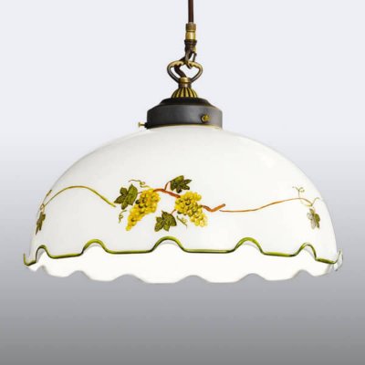 AUSTROLUX Suspension classique nonna laiton antique 1 ampoule, hauteur 32 cm