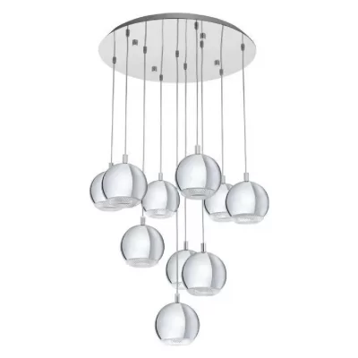 EGLO Suspension CONESSA 10 ampoules chrome