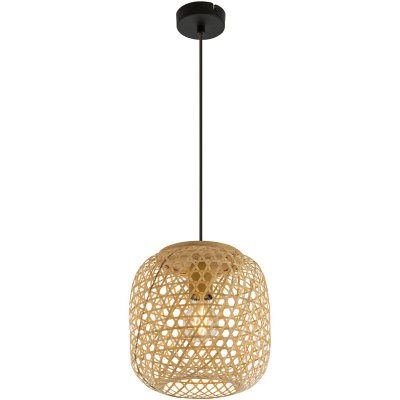 GLOBO Suspension design bambou mirena - diam. 23 x h. 135 cm - beige naturel