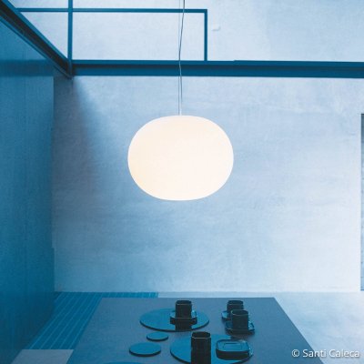 FLOS Suspension design en verre opalin 27 x 33 cm Glo-Ball - 