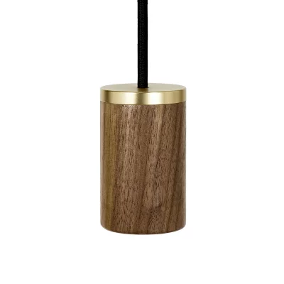 TALA Suspension dimmable Knuckle bois de noyer 60W Jaune 