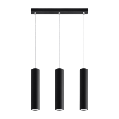 SOLLUX LIGHTING Suspension en acier noir Lagos 3 - Sollux