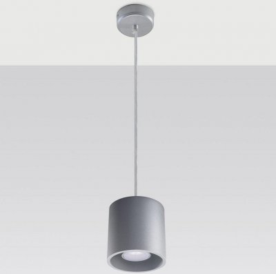 SOLLUX LIGHTING Suspension en aluminium gris Orbis - Sollux