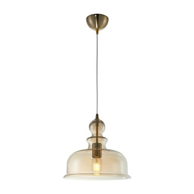 MAYTONI Suspension en m&eacute;tal et verre ambr&eacute; Tone - 