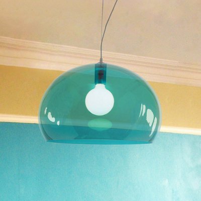KARTELL Suspension FL/Y plastique bleu / &Oslash; 52 cm - 