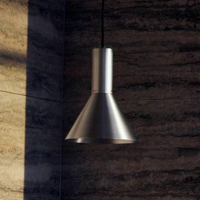FRANDSEN Suspension  Lyss, couleur aluminium, m&eacute;tal, &Oslash; 18 cm, E27
