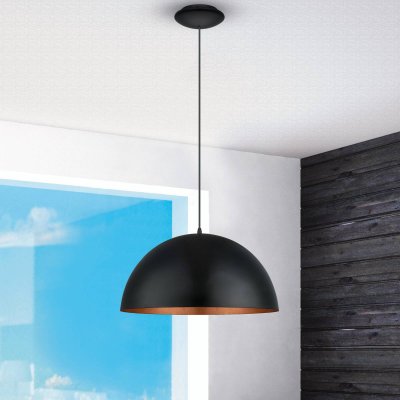 EGLO Suspension GAETANO 1 1 ampoule noir Diam&egrave;tre 530 Cm