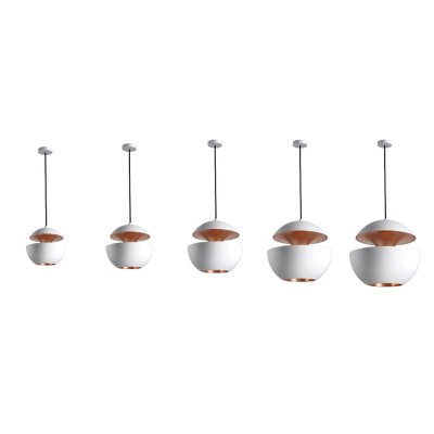 DCW Suspension HERE COME THE SUN aluminium blanc & cuivre &Oslash;35 cm