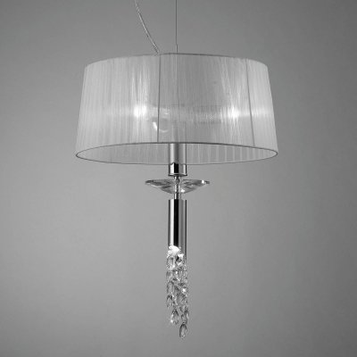 MANTRA ILUMINACION Suspension Lilja avec un grand abat-jour en soie