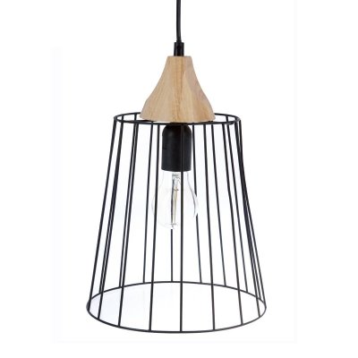 PARIS PRIX Suspension m&eacute;tal filaire noir Atmosphera cr&eacute;ateur d'int&eacute;rieur - Noir
