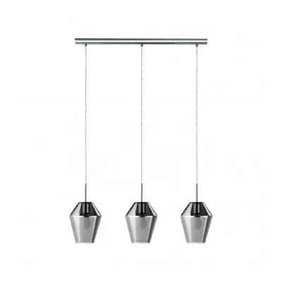 EGLO Suspension MURMILLO 3 ampoules chrome