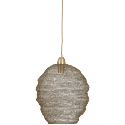 LIGHT & LIVING Suspension NINA m&eacute;tal bronze H42 x &Oslash;38 cm Marron Light et Living