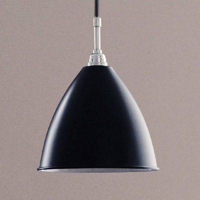 GUBI Suspension noire base argent&eacute; en laiton 16cm BL9 - 