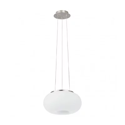 EGLO Suspension optica 2 ampoules nickel satin&eacute; diam&egrave;tre 28 cm