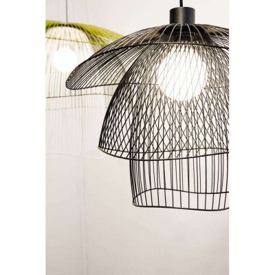 FORESTIER Suspension Papillon Large m&eacute;tal noir / &Oslash; 100 cm - 