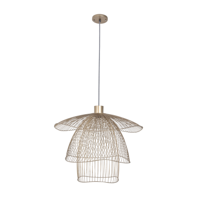 FORESTIER Suspension Papillon Small m&eacute;tal beige / &Oslash; 56 cm -  