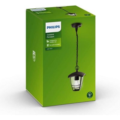 PHILIPS Suspension  myGarden Creek E27 Lumi&egrave;re blanche et chaude Noire