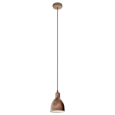 EGLO Suspension Priddy 1 &Agrave; 1 Lampe, Cuivre Ancien