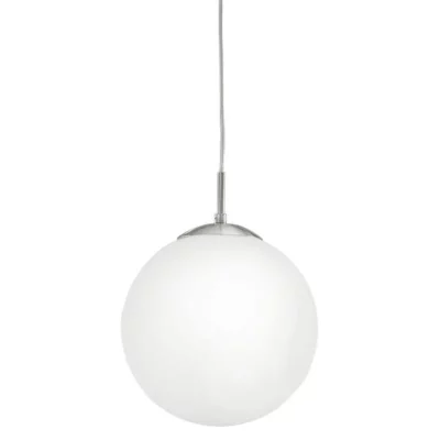 EGLO Suspension RONDO 1 ampoule nickel satin&eacute; Diam&egrave;tre 25 Cm