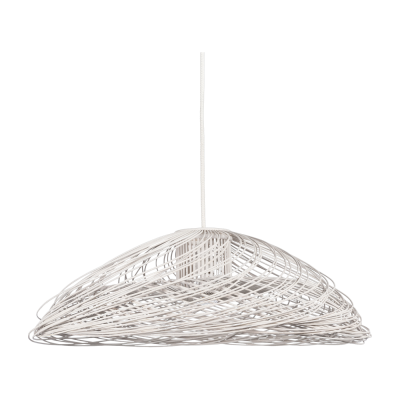 FORESTIER Suspension rotin blanche Satelise - 