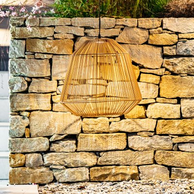 LUMISKY Suspension solaire maya - 45 lumens - &oslash; 41,3 x h 39 cm  Marron