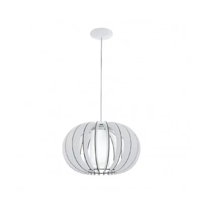EGLO Suspension STELLATO 2 1 ampoule blanc Diam&egrave;tre 40 Cm