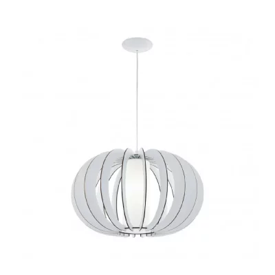 EGLO Suspension STELLATO 2 1 ampoule blanc Diam&egrave;tre 50 Cm