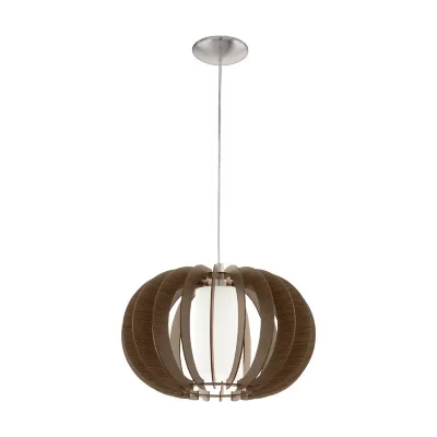 EGLO Suspension STELLATO 3 1 ampoule nickel satin&eacute;