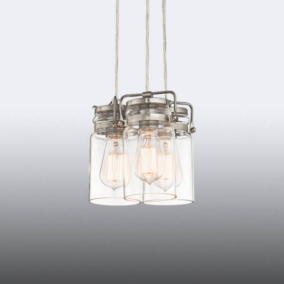 KICHLER Suspensions brinley nickel 3x60w e27