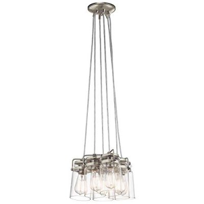 KICHLER Suspensions brinley nickel 6x60w e27