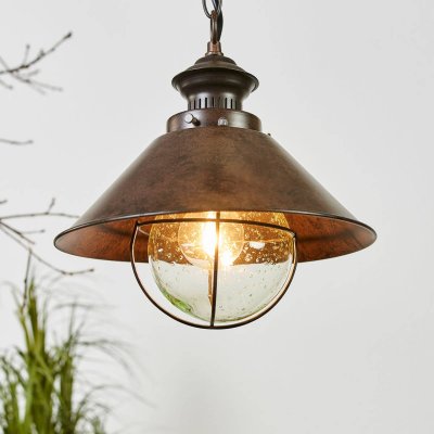 FARO BARCELONA Suspensions brun rouille 1x12w nautica