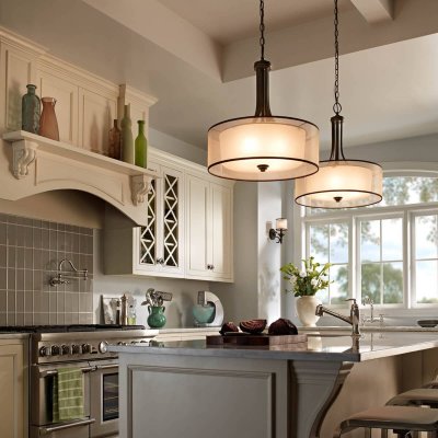 KICHLER Suspensions lacey 4x100w bronze fonc&eacute;