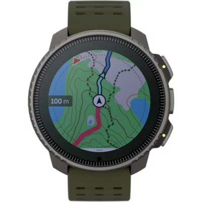 SUUNTO  Montre cardio GPS Vertical Titanium Solar Forest Vert