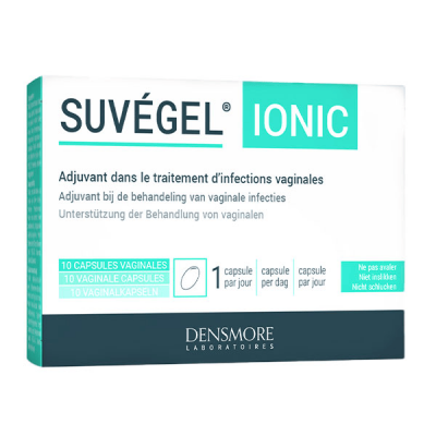 DENSMORE SUVEGEL Ionic capsules vaginales bo&icirc;te de 10 capsules