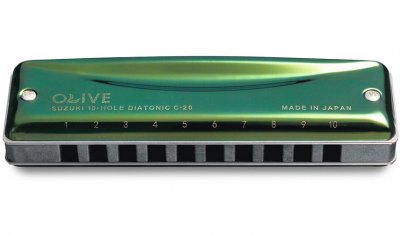 SUZUKI  C20 Olive (Do) - Harmonica Diatonique