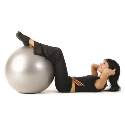 SVELTUS  ballon de fitness 65 cm gris en bo&icirc;te