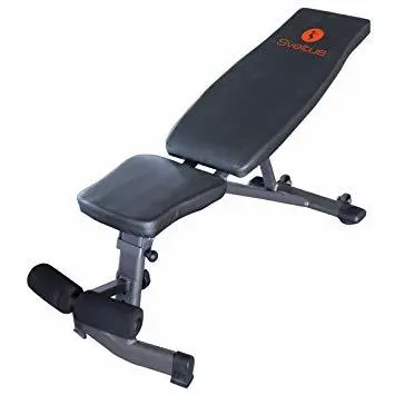 SVELTUS  banc de musculation r&eacute;glable - banc d'entra&icirc;nement 105 cm noir