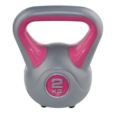 SVELTUS  kettlebell fit rose/gris 2 kg