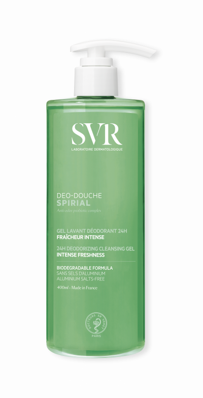 SVR  SPIRIAL - D&eacute;o-Douche Gel Lavant D&eacute;odorant 24h, 400ml