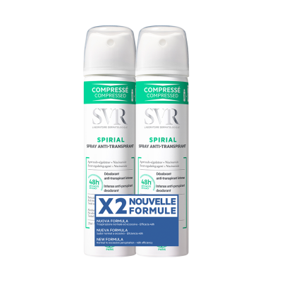 SVR  SPIRIAL - D&eacute;odorant Anti-Transpirant, spray 2x75ml