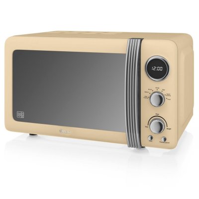 SWAN  Retro SM22030CNEU Micro-ondes 20L 800W Cr&egrave;me