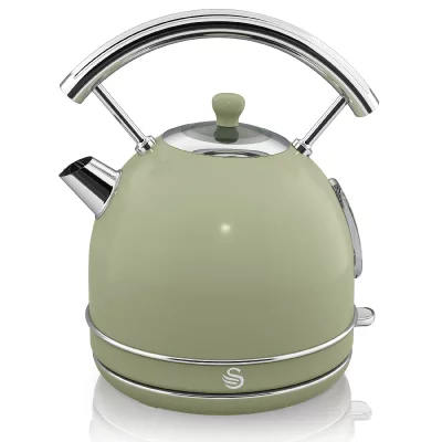 SWAN  SK14630PN R&eacute;tro Dome Kettle, Fast Boil, 3 kW, 1,8 litre, vert SK14630GN
