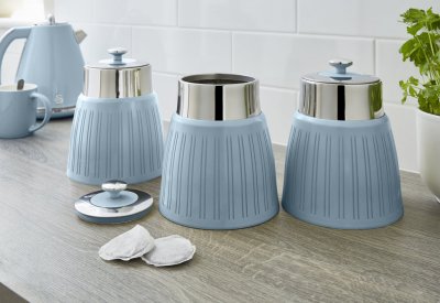  Swan SWKA1024BLN Retro Lot de 3 bo&icirc;tes Bleu