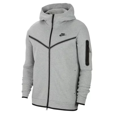 NIKE Sweat &agrave; capuche &agrave; zip  Sportswear Tech Fleece pour Homme - Gris