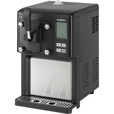 KLARSTEIN Sweet Sundae Machine &agrave; cr&egrave;me glac&eacute;e , compresseur&nbsp; 1,5 litre , design inox - Noir