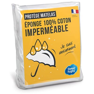 SWEET NIGHT Sweetnight protege-matelas imperm&eacute;able simon - 180 x 200 cm